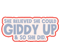 Giddy Up Cowgirl Sticker - Giddy Up Cowgirl Bull Rider Stickers