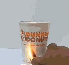 Burning Styrofoam GIF - Batman Dunkindonuts Cup GIFs