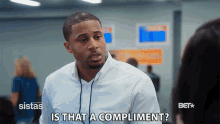 Is That A Compliment Devale Ellis GIF - Is That A Compliment Devale Ellis Zac GIFs