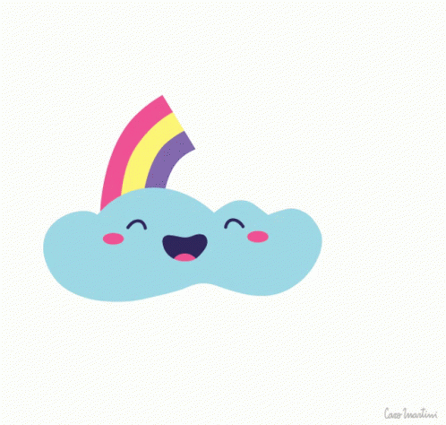 Happy Rainbow Dance GIF - Happy Rainbow Dance Cloud GIFs