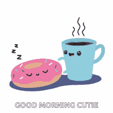 Good Morning Coffee GIF - Good Morning Coffee Donut GIFs