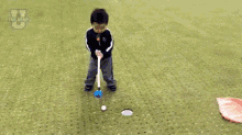 angry kid putting golf tantrums