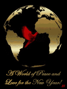 Happy New Year Peace And Love GIF - Happy New Year Peace And Love World GIFs