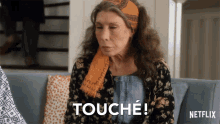 Touche Grace And Frankie GIF - Touche Grace And Frankie Season1 GIFs
