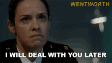 I Will Deal With You Late Vera Bennett GIF - I Will Deal With You Late Vera Bennett Wentworth GIFs