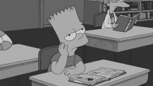 Bored GIF - The Simpsons Bart Simpson Bored GIFs