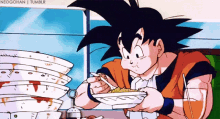 Goku Eating GIF - Goku Eating Hungry GIFs