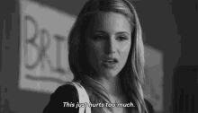 Glee Quinn Fabray GIF - Glee Quinn Fabray This Just Hurts Too Much GIFs