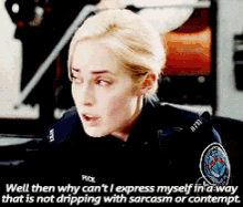 rookie blue gail peck truth funny s arcasm