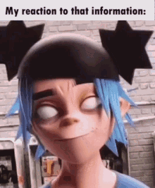 My Reaction To That Information Reaction GIF - My Reaction To That Information Reaction Gorillaz GIFs