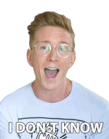 I Dont Know Tyler Oakley Sticker - I Dont Know Tyler Oakley I Have No Clue Stickers