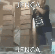 Jenga Black Kid GIF - Jenga Black Kid GIFs