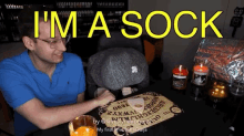 Im A Sock My First Time With Ouija GIF - Im A Sock My First Time With Ouija Re Creating Designs From My Peely Bag GIFs