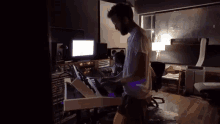 Keybordist Making Music GIF - Keybordist Making Music Rehearse GIFs