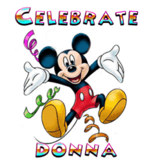 Donna Celebrate GIF - Donna Celebrate Mickey Mouse GIFs