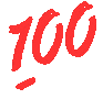 Real 100 Sticker - Real 100 Underline Stickers