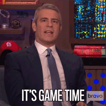Its Game Time Andy Cohen GIF - Its Game Time Andy Cohen Watch What Happens Live GIFs