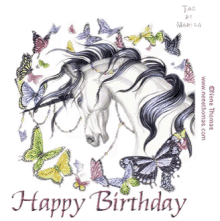 Happy Birthday Unicorn Greetings GIF - Happy Birthday Unicorn Unicorn Greetings GIFs