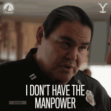 I Dont Have The Manpower Yellowstone GIF - I Dont Have The Manpower Yellowstone Not Enough People GIFs