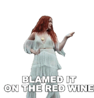 Blame It On The Red Wine Caylee Hammack Sticker - Blame It On The Red Wine Caylee Hammack Redhead Song Stickers