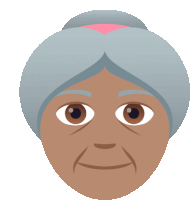 Old Woman Joypixels Sticker - Old Woman Joypixels Elderly Woman Stickers