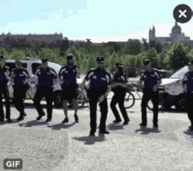 Field Training Officer гиф. Officer gif. Dancing policeman