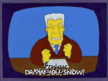 Simpsons Snow GIF - Simpsons Snow Kentbrockman GIFs