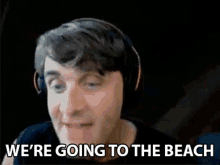 Were Going To The Beach Mark Chernesky GIF - Were Going To The Beach Mark Chernesky Konas2002 GIFs