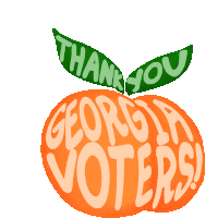 Thank You Georgia Voters Vote In Georgia Sticker - Thank You Georgia Voters Thank You Georgia Georgia Voter Stickers