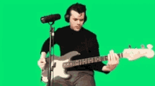 Playing Bass Jeremy Pritchard GIF - Playing Bass Jeremy Pritchard Everything Everything GIFs