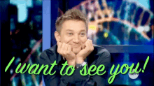 Want To See You GIF - Jeremy Renner Want To See You GIFs