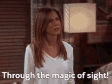 Ross Through The Magic Of Sight GIF - Ross Through The Magic Of Sight Friends GIFs