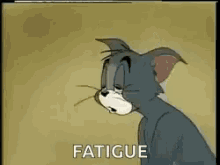 Fatigue Sleepy GIF - Fatigue Sleepy Tom And Jerry GIFs