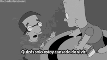 Quiza Estoy Cansado De Vivir GIF - The Simpsons Bart Millhouse GIFs