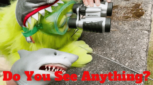 Shark Puppet Do You See Anything GIF - Shark Puppet Do You See Anything