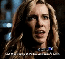 And Thats Why Shes The One Who Is Dead Black Siren GIF - And Thats Why Shes The One Who Is Dead Black Siren Arrow GIFs