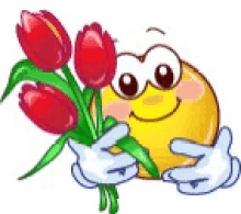 Love Tulips GIF - Love Tulips Emoji GIFs