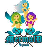 Mermaid Squad Mermaid Life Sticker - Mermaid Squad Mermaid Life Joypixels Stickers