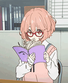 Anime Bookworm GIF - Anime Bookworm Book GIFs
