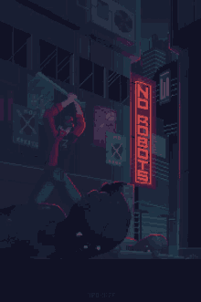grj1 robots hit vaporwave art