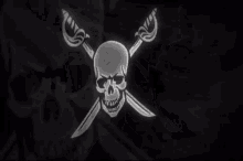 pirate flag skull black