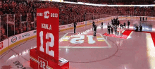 Calgary Flames Jarome Iginla GIF - Calgary Flames Jarome Iginla Retired Number GIFs