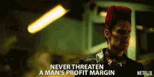 Never Threaten GIF - Never Threaten Profit Margin GIFs