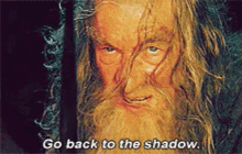 go back shadow gandalf lord of the rings leave