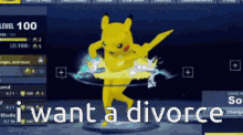 Pikachu Fortnite GIF - Pikachu Fortnite Divorce GIFs