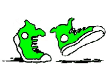 Green Shoes GIF - Green Shoes Walk GIFs