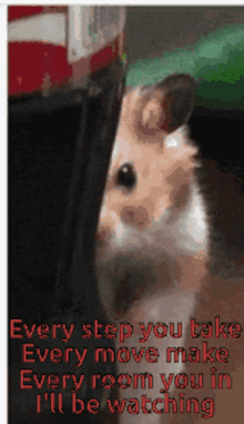 Creepy Hamster GIF - Creepy Hamster Every Step You Take GIFs