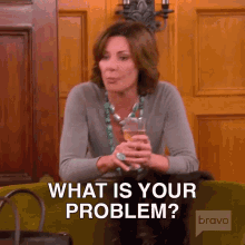 What Is Your Problem Real Housewives Of New York GIF - What Is Your Problem Real Housewives Of New York Rhony GIFs