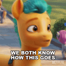 We Both Know How This Goes Hitch Trailblazer GIF - We Both Know How This Goes Hitch Trailblazer My Little Pony A New Generation GIFs
