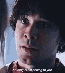 Bellamy Nothing Is Happening To You GIF - Bellamy Nothing Is Happening To You The100 GIFs
